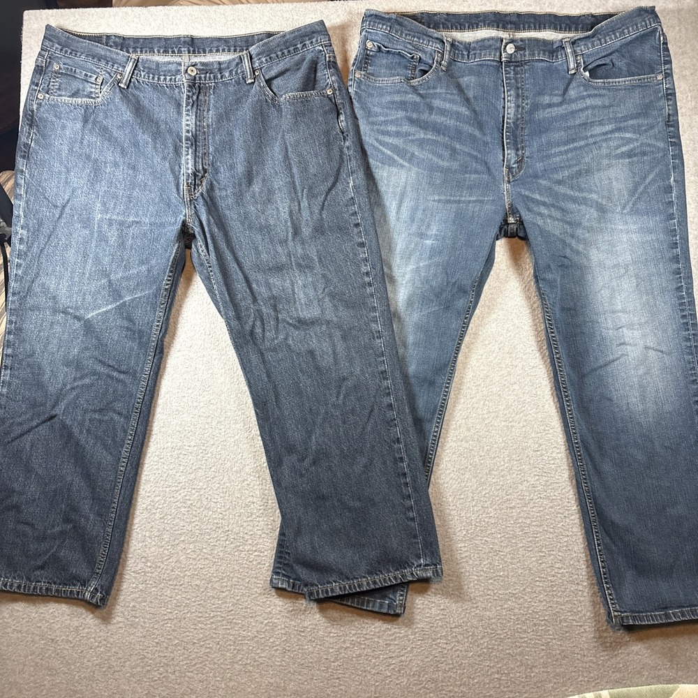 Levi's 559 Men's 44x30 Medium Wash Blue Jeans (LOT OF 2 Pair) Work Casual